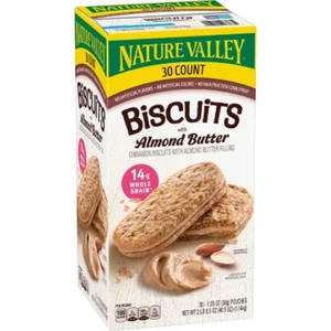 Nature Valley Biscuit Sandwich with Almond Butter, 30 Ct. - Picture 1 of 12