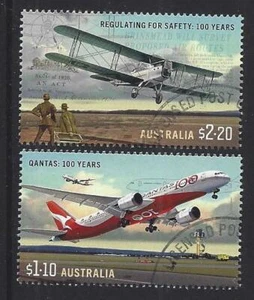 Australia 2020 100 años aviación civil fina usada - Imagen 1 de 1