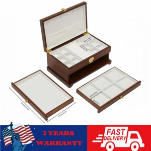 Portagioie grande in legno 3 strati organizer 2 cassetti armadio - Foto 1 di 15