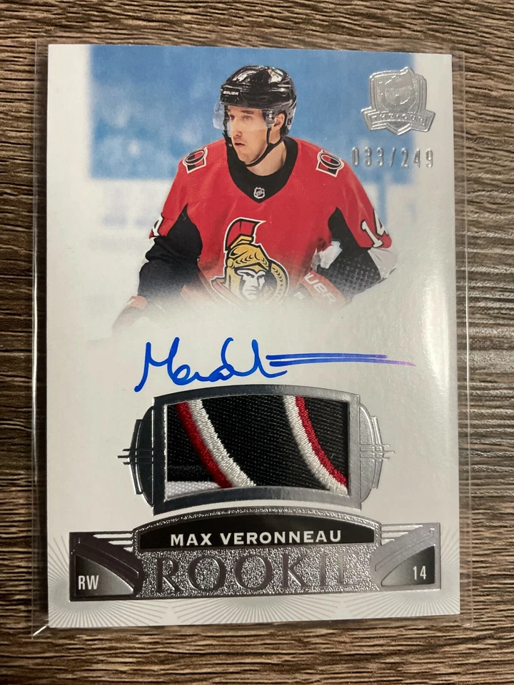 MAX VERONNEAU 2019-20 The Cup Rookie Auto Patch #033/249 - Image 1 of 1