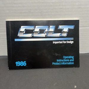 1986 PLYMOUTH COLT OPERATING INSTRUCTIONS AND PRODUCT INFORMATION - Picture 1 of 13