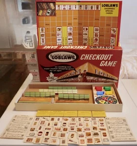 SELDOM SEEN 1959 Vintage LOBLAWS CHECKOUT GAME Board Game by MILTON BRADLEY - Picture 1 of 24