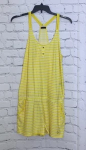 Baby Phat 1X Romper Yellow White Stripe Racerback Vintage Y2K Shorts - Picture 1 of 12