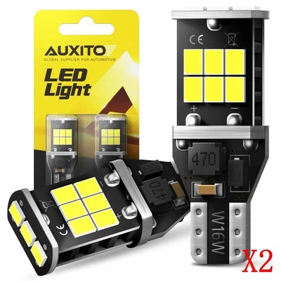 4 piezas 912 921 T15 Bombilla LED para Respaldo Coche Luz Inversa Blanco Brillante Canbus W16W Foto 1 de 4