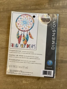 Dimensions Dreamcatcher Mini Counted Cross Stitch Kit 5"X7" 14 Count - Picture 1 of 4