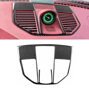 Soft Carbon Fiber Dashboard Upper Vent Frame Trim for Porsche 911 992 2019-2023 - Picture 1 of 5