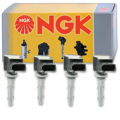 4 pc NGK 48739 U5117 Ignition Coils for UF535 UF-535 IC758 IC615 GN10235 rb - Image 1 of 4