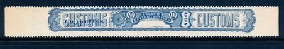 C-702TP Canada Cigarette Customs Revenue Stamp, 1880 unused - Image 1 of 3