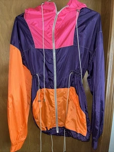 PRABAL GURUNG WOMENS MULTI COLORED FULL ZIP HOODED JACKET XS NWT (B64) - Picture 1 of 17