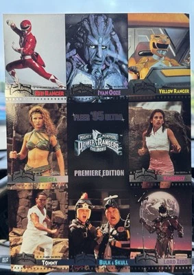 1995 Power Rangers The Movie Uncut 9 Card Promo Sheet Fleer Ultra Cards  - Image 1 of 3