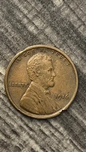 Rare 1916 Lincoln Cent - doubling on TY of Liberty - clipped edges too - Nice !! - Picture 1 of 7
