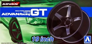 Aoshima 1/24 Model Car Tuned Parts(35) Advan Racing GT 19"inch Wheels & Tires - Picture 1 of 2