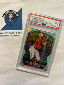 2023 Bowman Chrome #BCP20 JACKSON HOLIDAY 'Lunar Glow Refractor' (RC) - PSA 9 ⚾️ - Picture 1 of 2