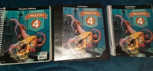 Math 4 Teacher Edition, Activities & Activites Answer Key BJU Bob Jones Press - Picture 1 of 4