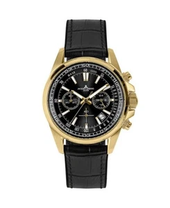 JACQUES LEMANS Men Analog Quartz Casual Watch Classic Dress Black Dial Waterproo - Picture 1 of 9