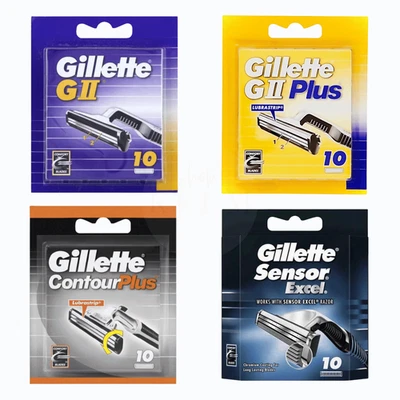 Gillette GII-G2 GII Plus Contour Plus Sensor Excel Klingen 5–50 Stück Auswahl - Bild 1 von 4