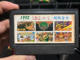 Famicom Game NES 120in1 Contra, Life Force, Rush 'n Attack, Jackal, Mario, Tank