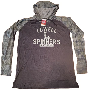 Lowell Spinners MiLB Felpa con cappuccio donna manica lunga grigia e mimetica XL (026) - Foto 1 di 6