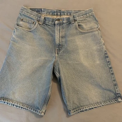 Arizona Jean Company Denim Shorts Mens 34 Blue Light Wash Relaxed Fit Casual - Image 1 of 4
