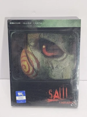 SAW Steelbook (4K+Blu-ray) Brand NEW (Sealed)-Free Box SHIPPING with Tracking - Image 1 of 4