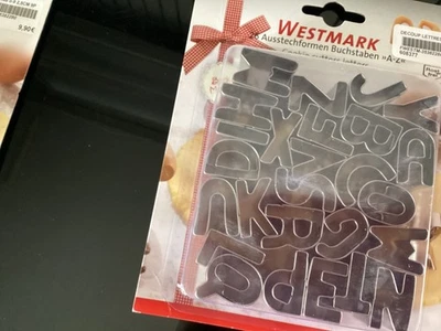 Westmatk Emporte-pièce Lettres Set 26 pcs. Emporte-pièce moule à biscuit - Photo 1/2