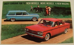 1961 CHEVROLET CORVAIR ADVERTISING SALES COLOR BROCHURE - Picture 1 of 4