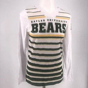 Neu mit Etikett NCAA Baylor Bears gestreiftes Langarm-T-Shirt mit V-Ausschnitt und Hoodie  - Bild 1 von 6
