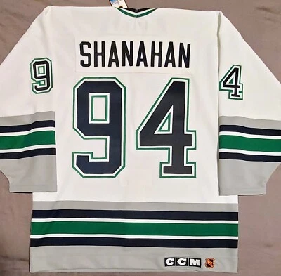 TEAM SIGNED Authentic HARTFORD WHALERS Brendan Shanahan Jersey sz48 autographed - Image 1 of 4