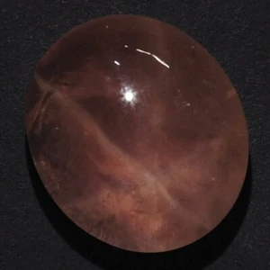 STAR ROSE QUARTZ 22 x 19 MM OVAL CABOCHON F-3100 - Picture 1 of 1