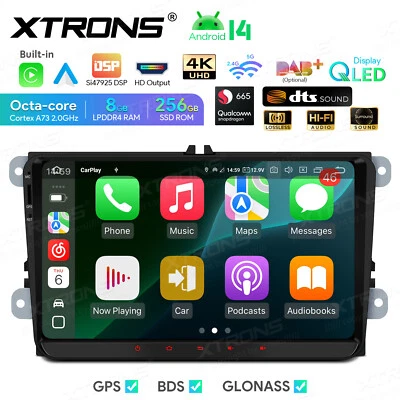 Android14 8-Core 8+256GB Car Play GPS Radio Stereo For VW Jetta Passat Golf Bora - Image 1 of 4
