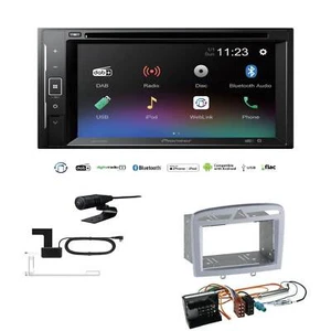 Pioneer Autoradio Bluetooth DVD DAB für Peugeot 308 Facelift 2009-2013 silber - Bild 1 von 4