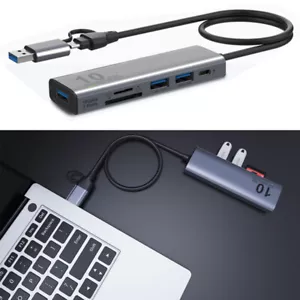 Laptop Docking Station Game Hub SD/TF Card Reading 2in1 USB Hub Splitter Adapter - Picture 1 of 6