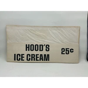Vintage Hood's Ice Cream 25 Cents Jerk Folded Adjustable Paper Hat Cap Made USA - Picture 1 of 4