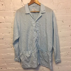 Zimmerli of Switzerland Herren Baumwolle Pyjama Hemd blau gestreift Gr. Large - Bild 1 von 7