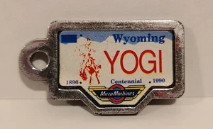 1990 Galoob Micro Machines Wyoming YOGI License Plate - Picture 1 of 2