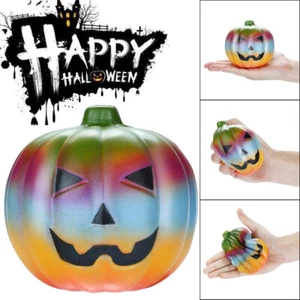 Squishies Regenbogen Kürbis langsam aufsteigende Früchte duftender Stressabbau Halloween Spielzeug - Bild 1 von 8