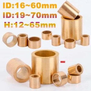 Self-lubricat Bronze Bushing Bearing Shaft Sleeveing Oily Sleeve Bearings Bushes - Picture 1 of 21
