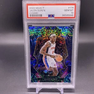 PSA 10 Cosmic Prizm! 🚨2022-23 Panini Select Jalen Duren RC Pistons Rookie #176 - Picture 1 of 2
