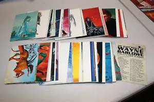 ALIEN WORLD OF WAYNE BARLOWE SAMMLERKARTEN SET 90 KARTEN KOMPLETT 1994 - Bild 1 von 1