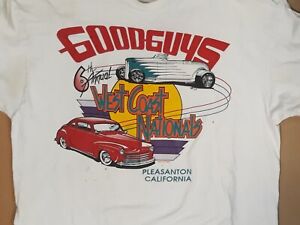 Goodguys 6th annual 1992 "West Coast Nationals" Pleasanton CA. HOT ROD T-shirt 
