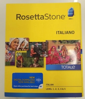  ITALIAN Rosetta Stone Italiano Level 1 2 3 4 5  SEALED verson 4 learn faster - Image 1 of 4