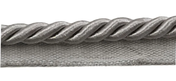 Corda Decorativa Argento Grigio 3/8" Argento Calice [10 Yarde] - Immagine 1 di 1