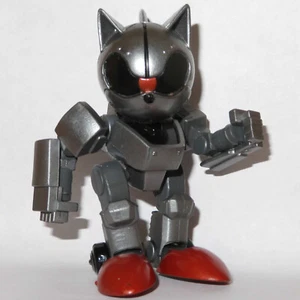 4" SONIC THE HEDGEHOG CLASSIC MECHA SONIC JAKKS FIGUR SPIELZEUG SEGA JOINTED METAL - Bild 1 von 7