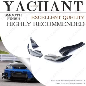 Kit de carbono para 95-98 Nissan Skyline R33 GTR o parachoques delantero como estilo patos - Imagen 1 de 15