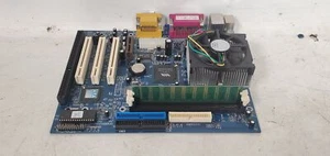 Vintage Biostar M6VLR 370 ATX Motherboard Intel Celeron 1200MHz 265MB RAM - Picture 1 of 7