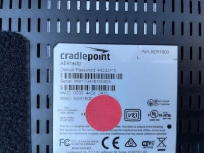Cradlepoint AER1600 Wireless Router w/ Antennas - Image 1 of 3