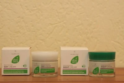 568,90€/L  LR Aloe Vera Tagescreme und Nachtcreme im Set 2 x 50 ml - Bild 1 von 2