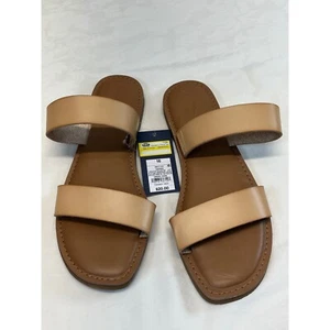 Sandali Freya Slide Universali Filo Marrone Due Cinturini Casual Comfort Taglia 10 - Foto 1 di 6