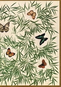 Butterfly Butterflies Artist Liliane Baron Blank Note Cards By Caspari Set of 4 - Picture 1 of 3