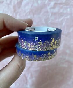 Simply Gilded - Lanterns And Suns Stardust Purple Gold Washi Tape Set 15mm 10mm